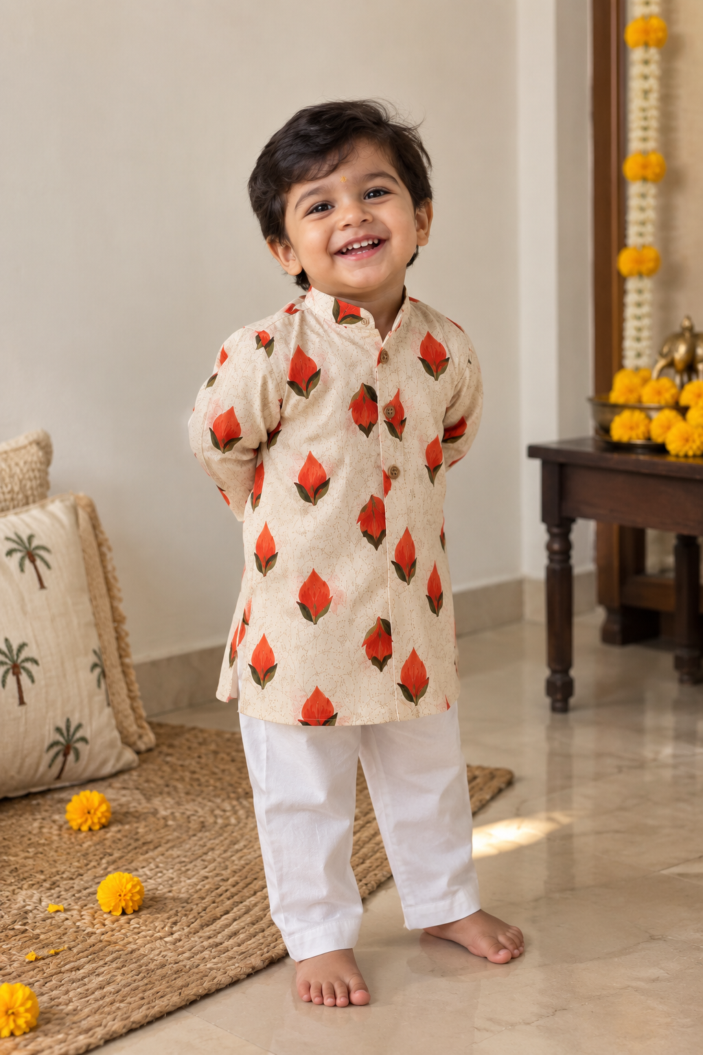 Printed kurta Pajama Set for boys for kids